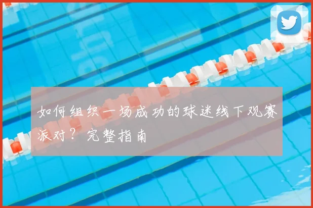如何组织一场成功的球迷线下观赛派对？完整指南